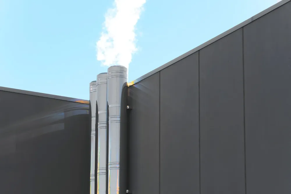 Montage gaine de fumée près de Grenoble